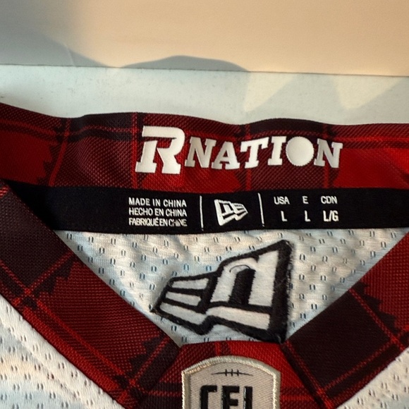 Ottawa Red Blacks Jersey, Red and White, CFL - Picture 2 of 4